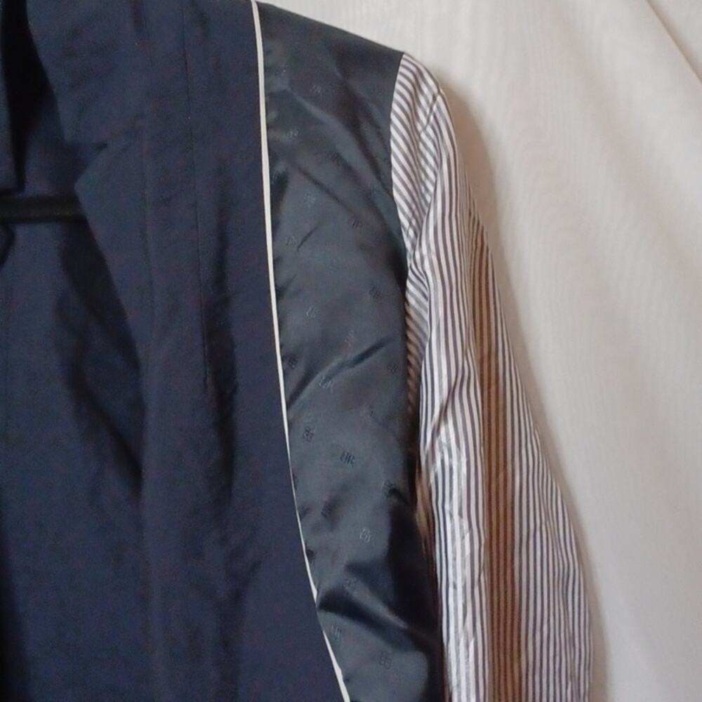 BANANA REPBULIC Dark Blue Wool Single Breasted Blazer. 8P - Picture 8 of 14